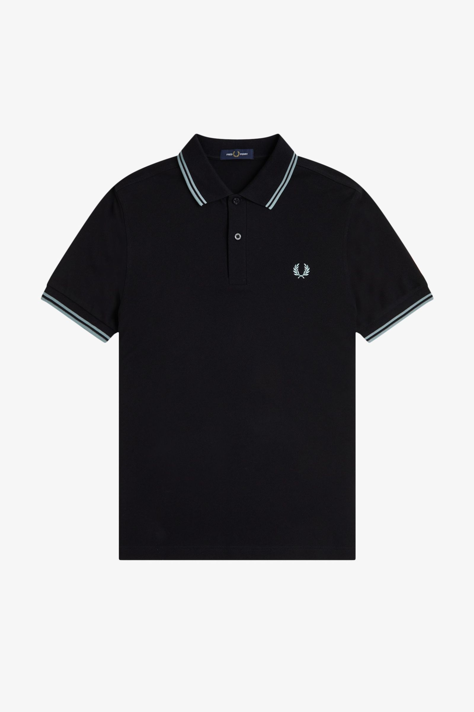 Fred Perry Shirt M3600 in Black/Silver Blue 