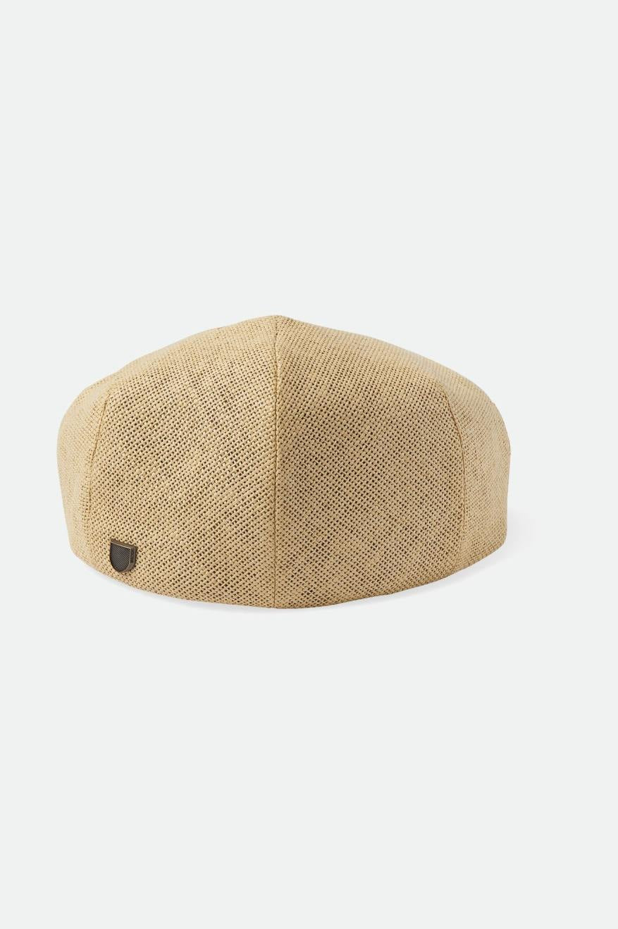 Hooligan Lightweight Flat Cap Natural Straw