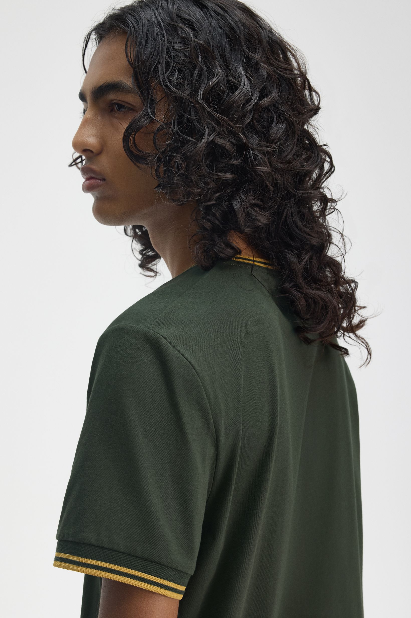 Fred Perry Twin Tipped T-Shirt (Courtgreen/Honeycomb)