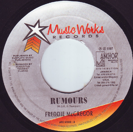 Freddy McGregor - Rumours / Freddy McGregor & Daddy Rings - Rumours (7")