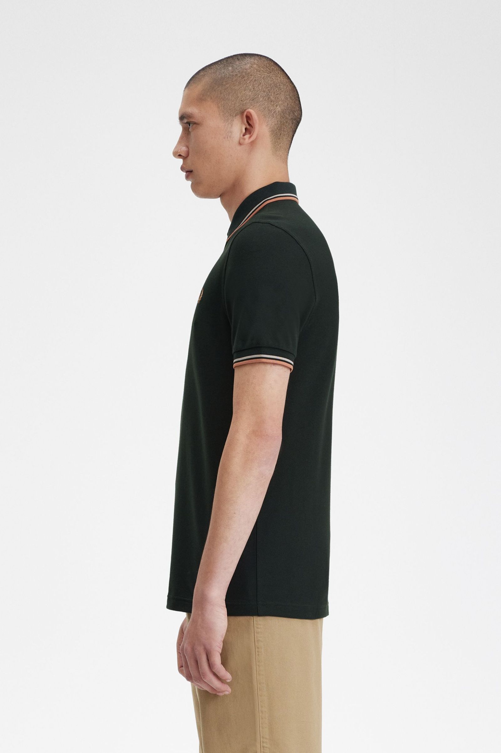 Fred Perry Twin Tipped Polo Shirt (Night Green) 