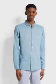 Farah Hemd Hurst Maritime Blue 484-XL