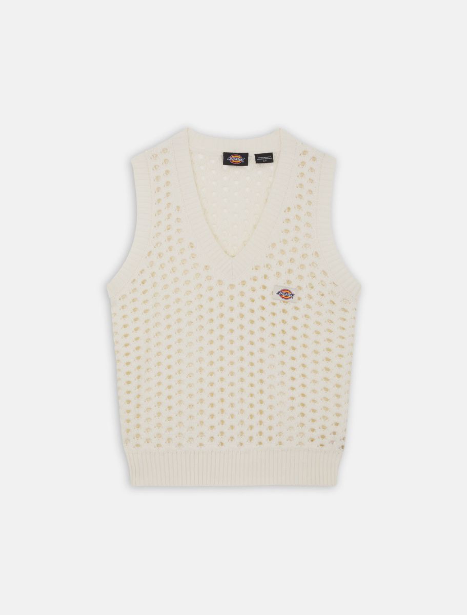 Dickies Ingalls Knitted Vest (White)