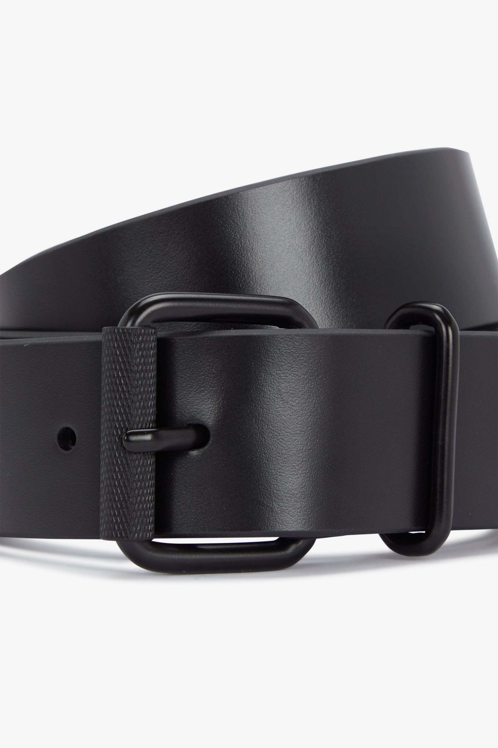 Fred Perry Box Leather Belt Black