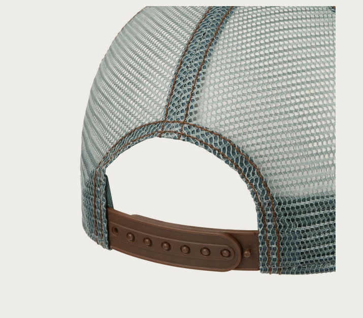 Stetson American Heritage Patch Trucker Cap in Blue-Grey 