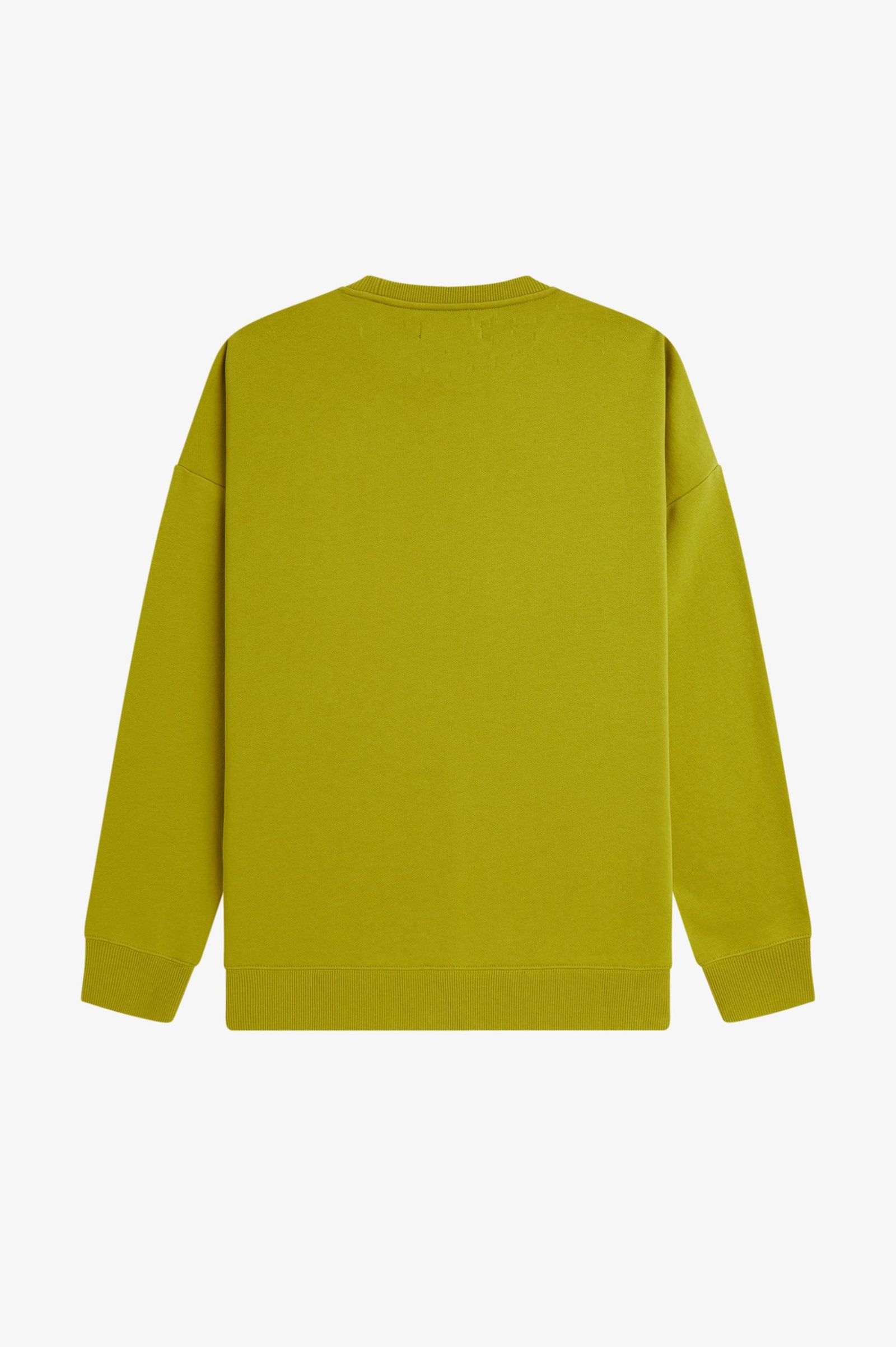 Fred Perry Glitter Print Sweatshirt (Tennis Ball Yellow)