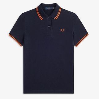 Fred Perry Twin Tipped Polo G3600 Navy/Adobe-16