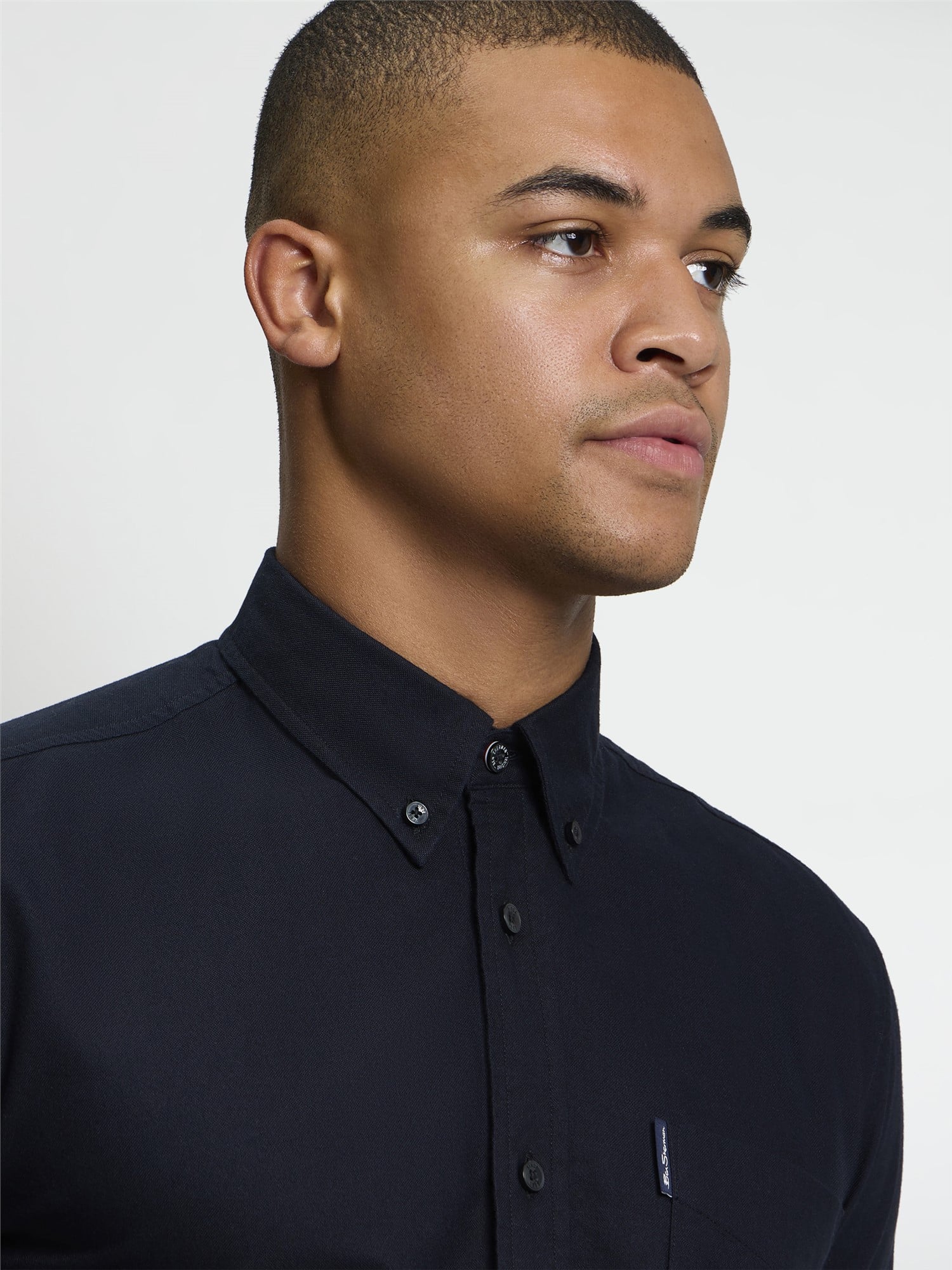 Ben Sherman Short Sleeve Signature Oxford Shirt (Black)