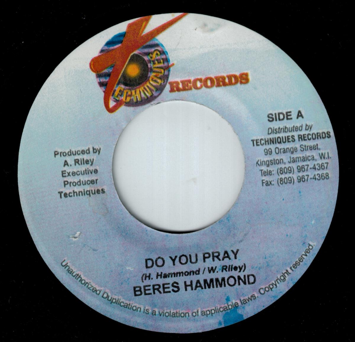 Beres Hammond - Do You Pray / Version (7")
