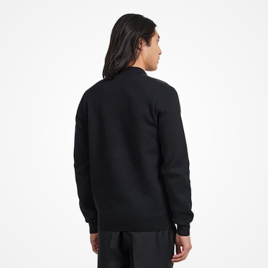 Fred Perry Textured Panel Zip Cardigan (Black)