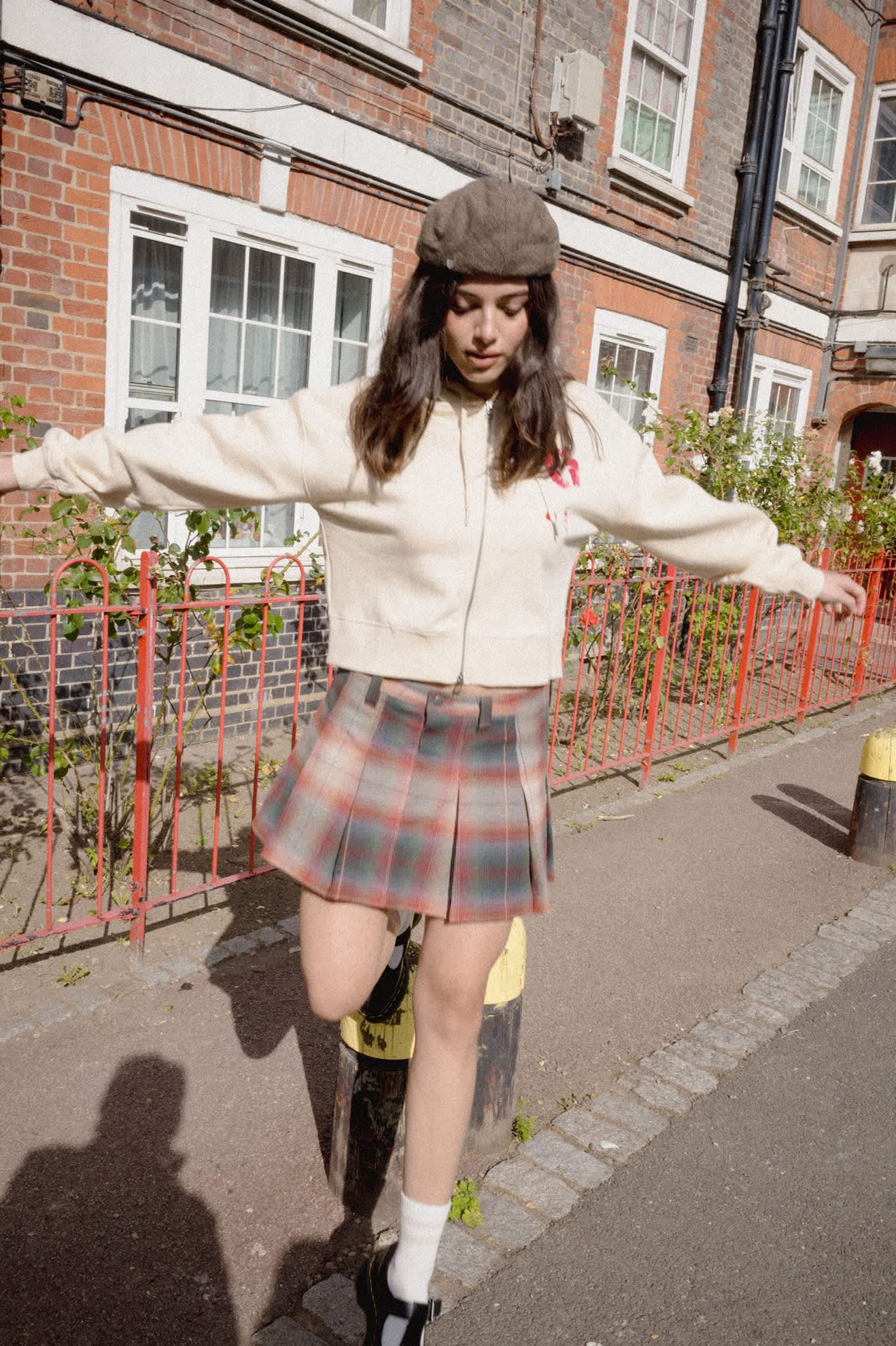 Brixton Pleated Mini Skirt (Multi Shadow)