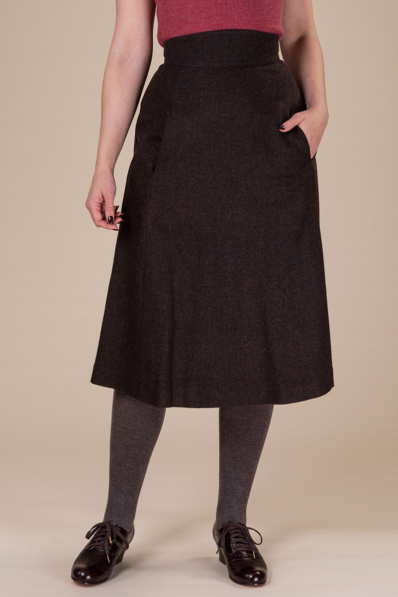 Emmy Design A Walk in the Park Skirt in Dark Brown