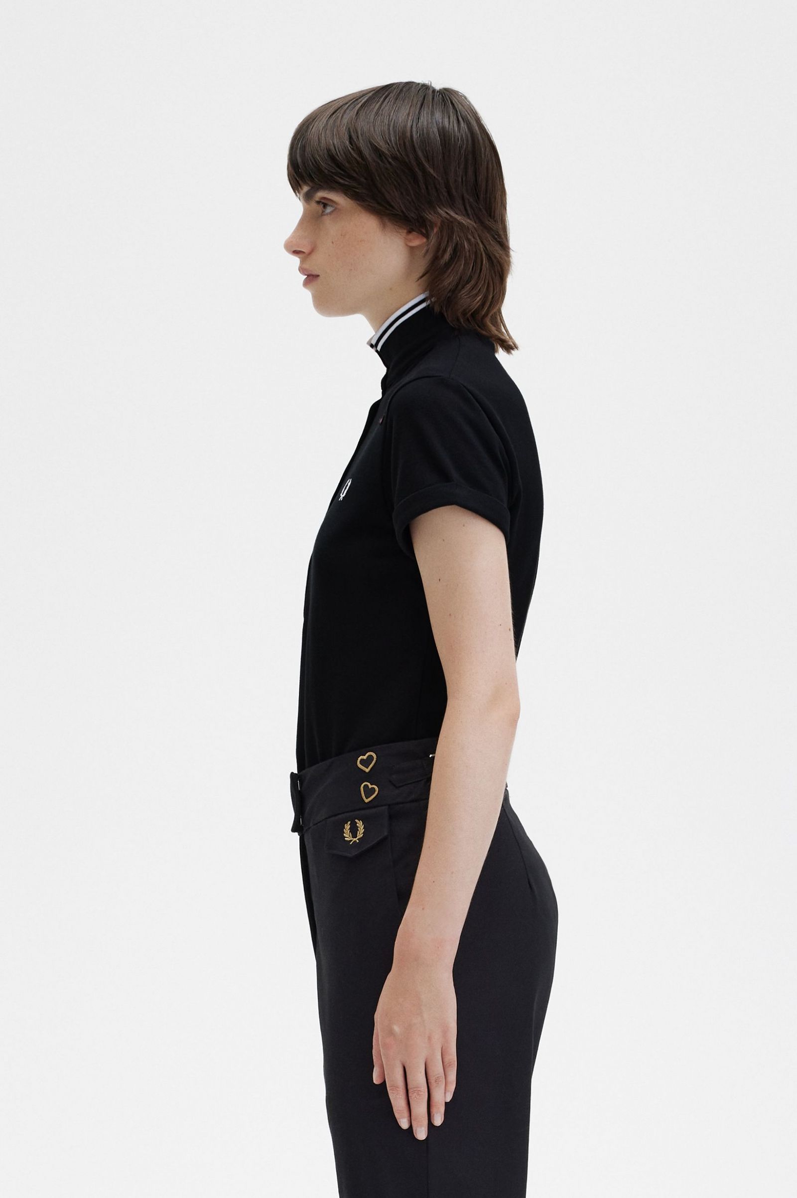 Fred Perry Amy Shirtin Black 