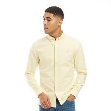 Farah Hemd Brewer Slim Acid Yellow-M