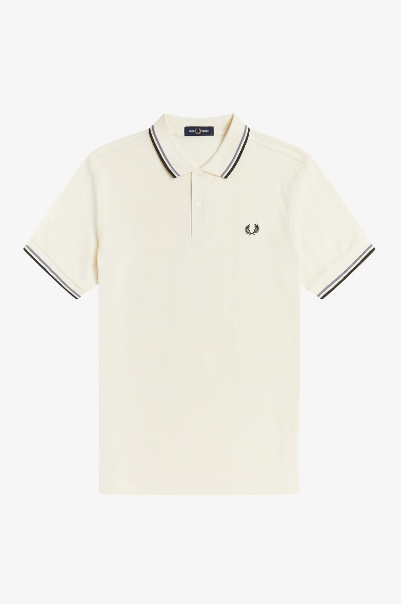 Fred Perry Twin Tipped Poloshirt Ecru-XL