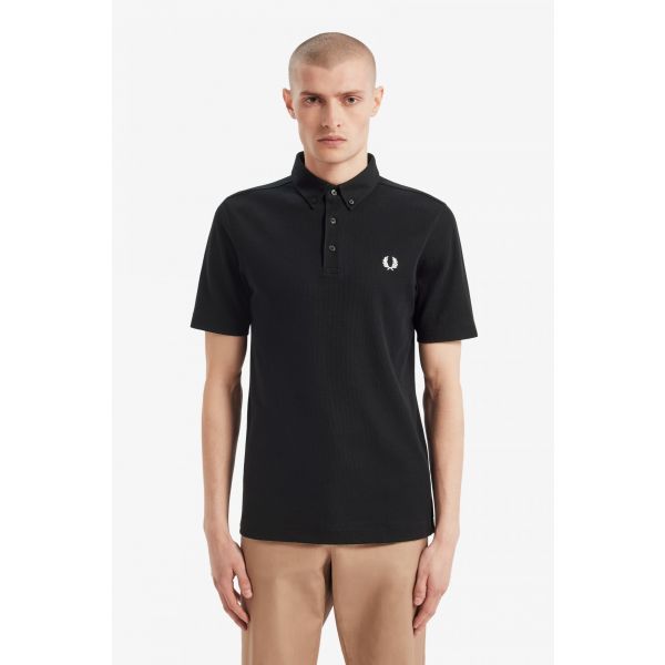 Fred Perry Button Down Poloshirt Black M7509
