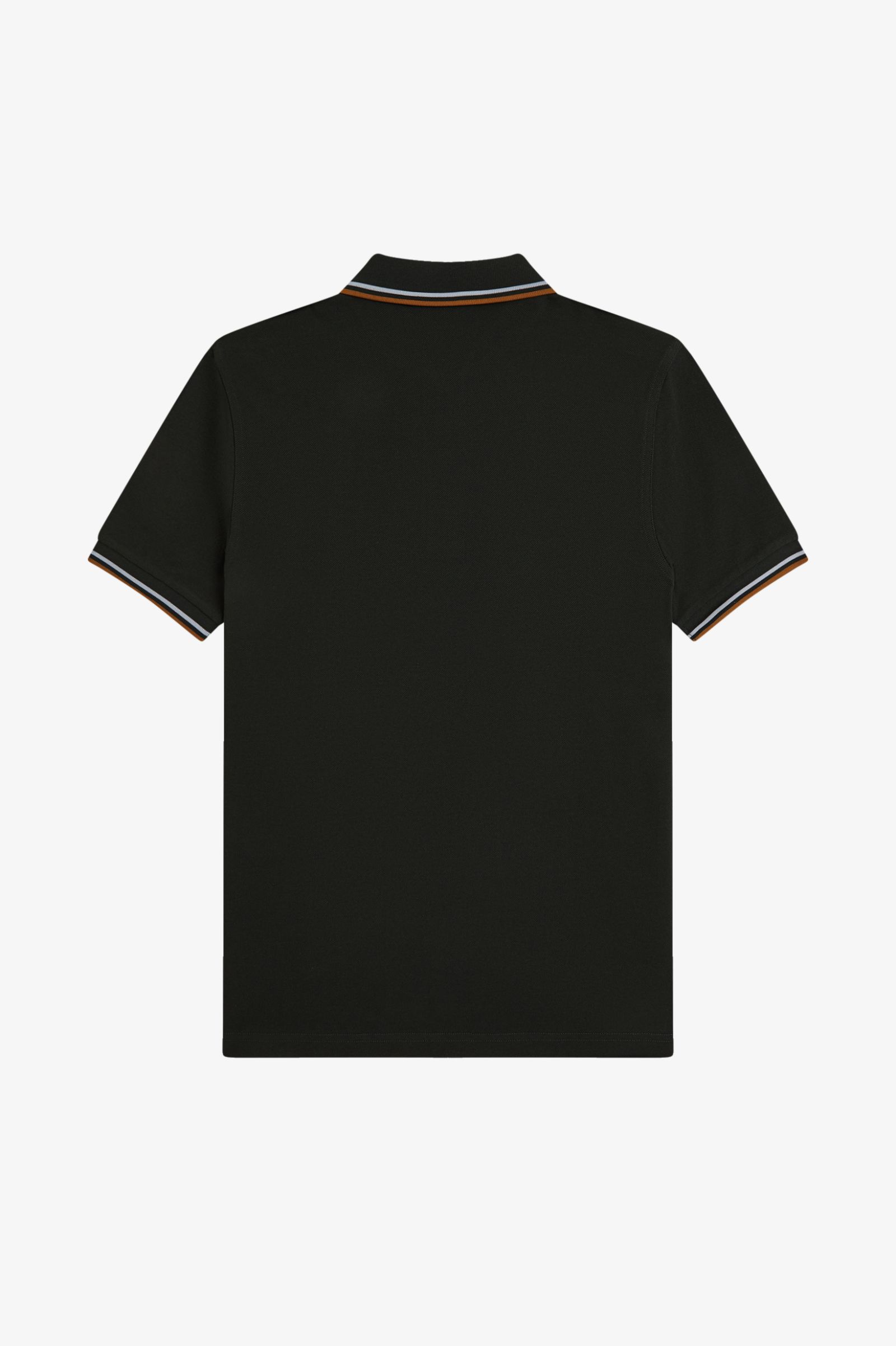 Fred Perry M3600 Twin Tipped Polo Shirt (Night Green/Dusky Blue/Dark Caramel)