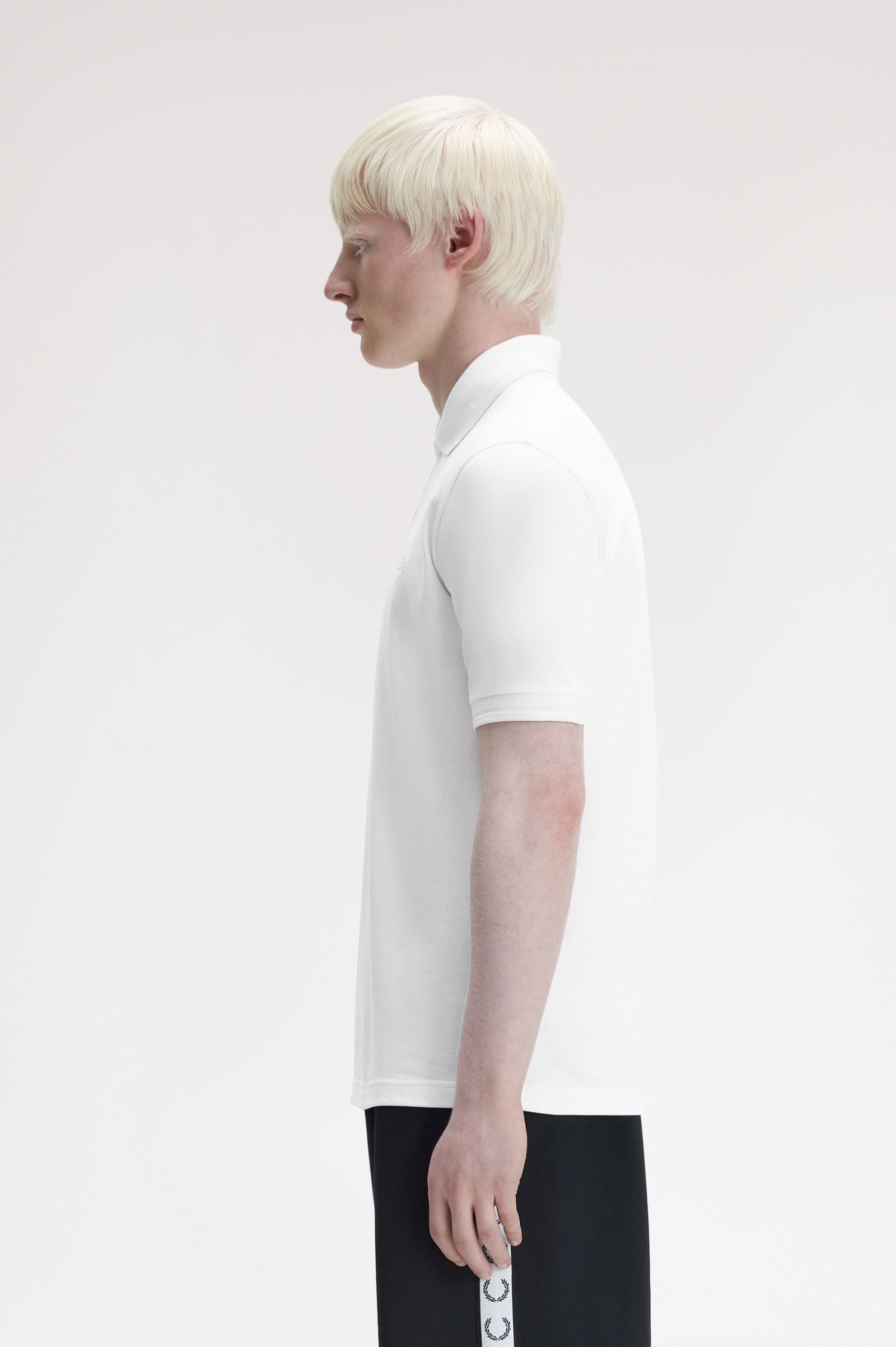 Fred Perry Made in England M12 Polo Shirt (White/White)