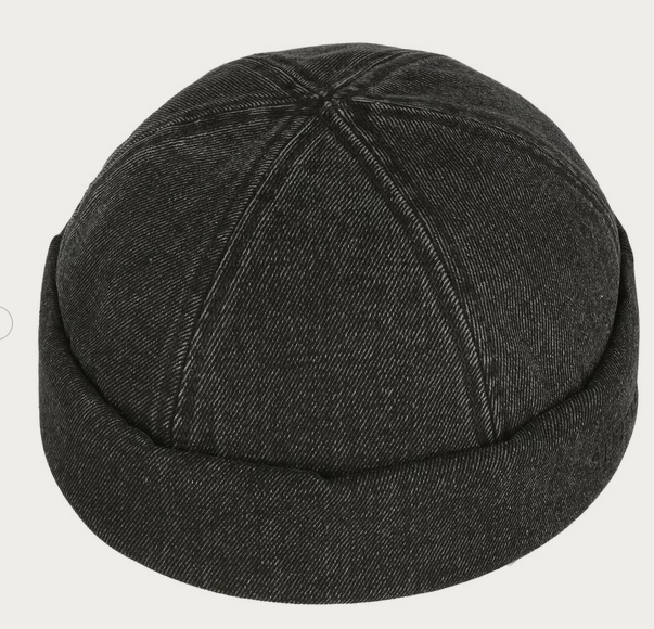 Stetson Black Denim Docker Hat (Black)