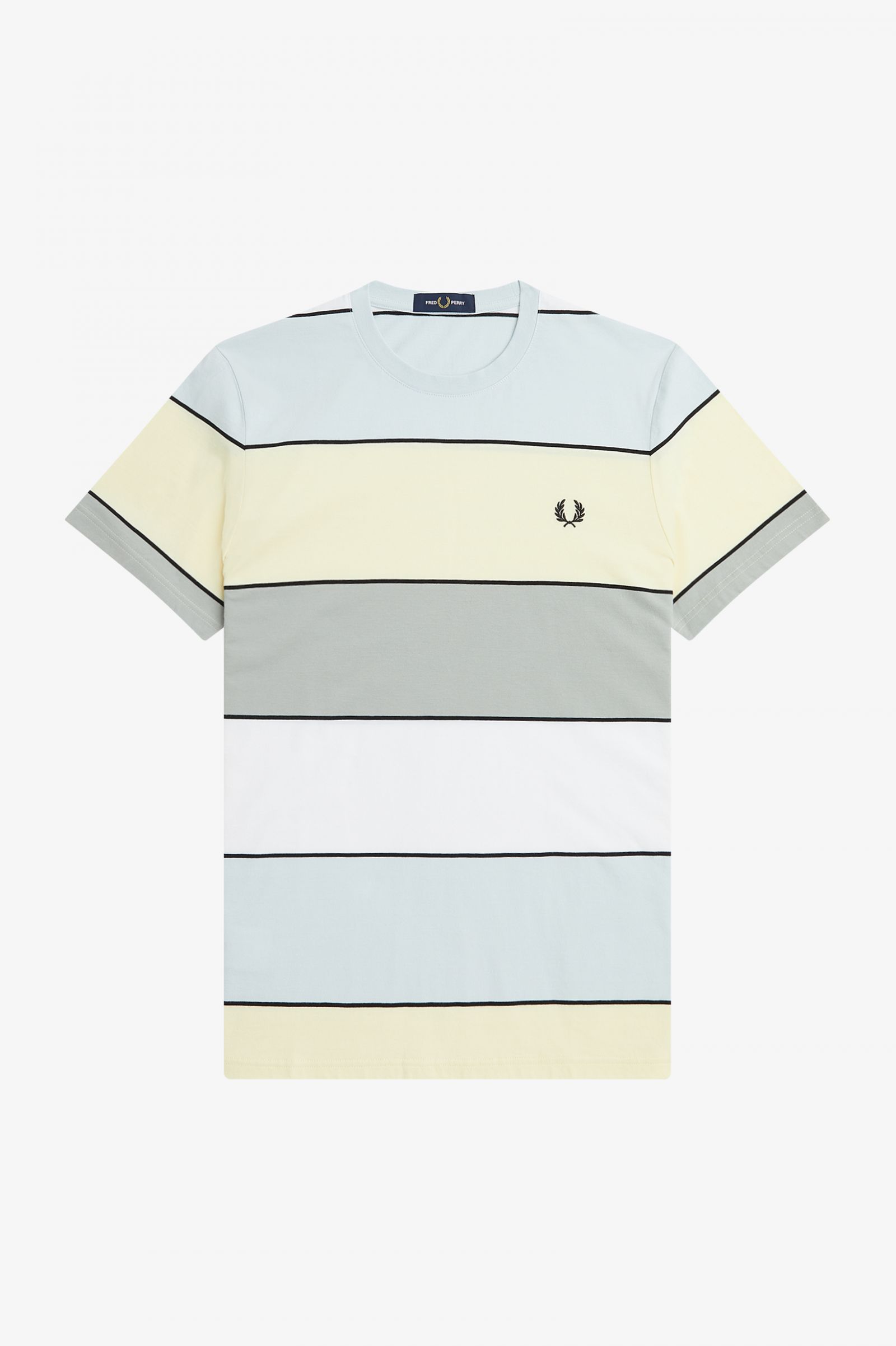 Fred Perry Bold Stripe Sirt in Ice Cream