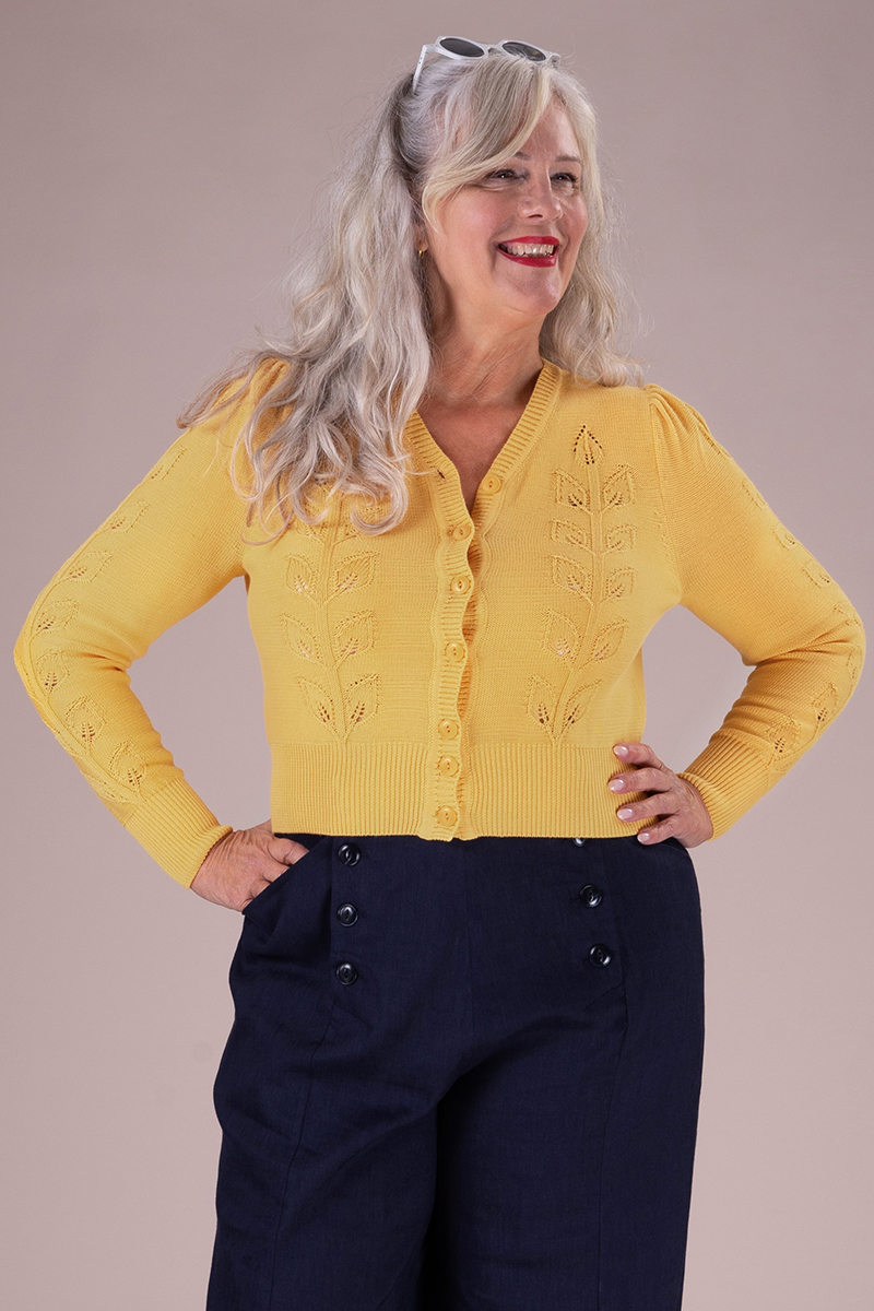 Emmy Design Susie Q Cardigan in Butter