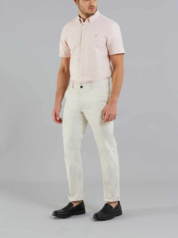 Farah Elm Chino Twill Pebble