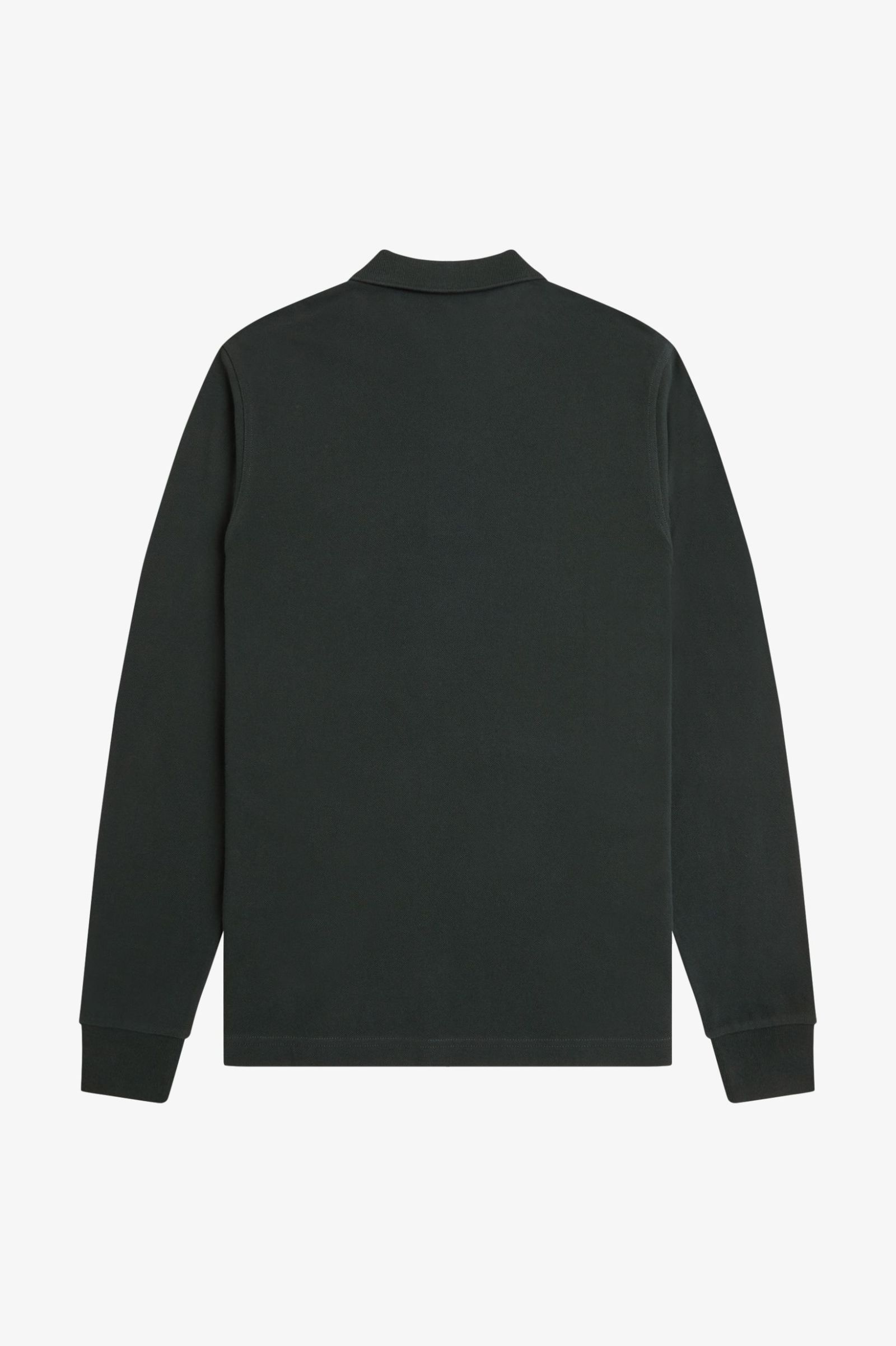 Fred Perry Long Sleeve Plain Polo Shirt (Nightgreen/Marmelade)