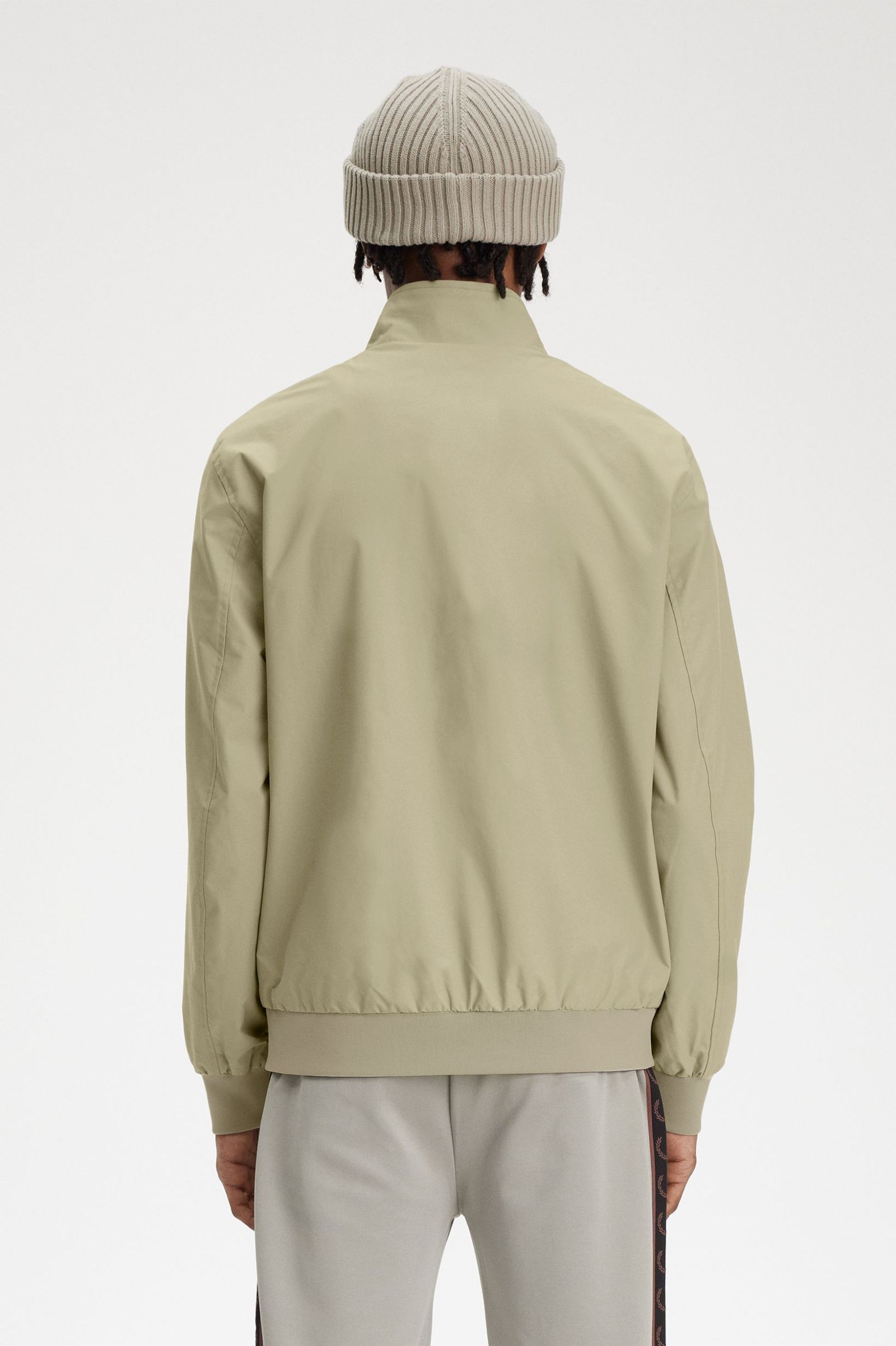 Fred Perry Brentham Jacket in Warm Grey 
