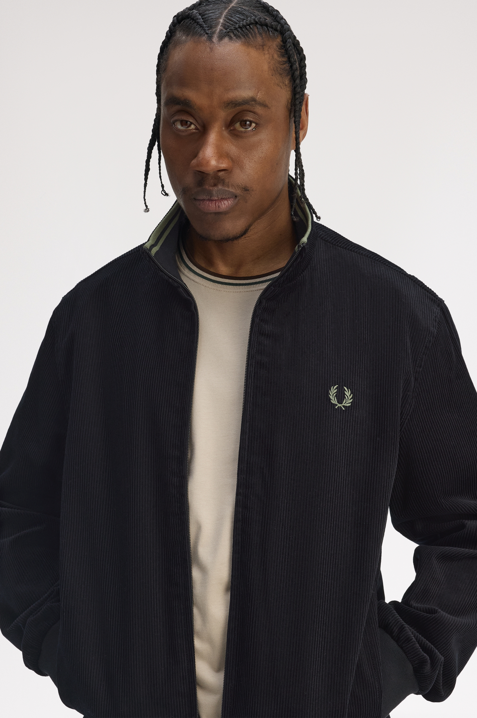 Fred Perry Cord Brentham Jacket (Black)