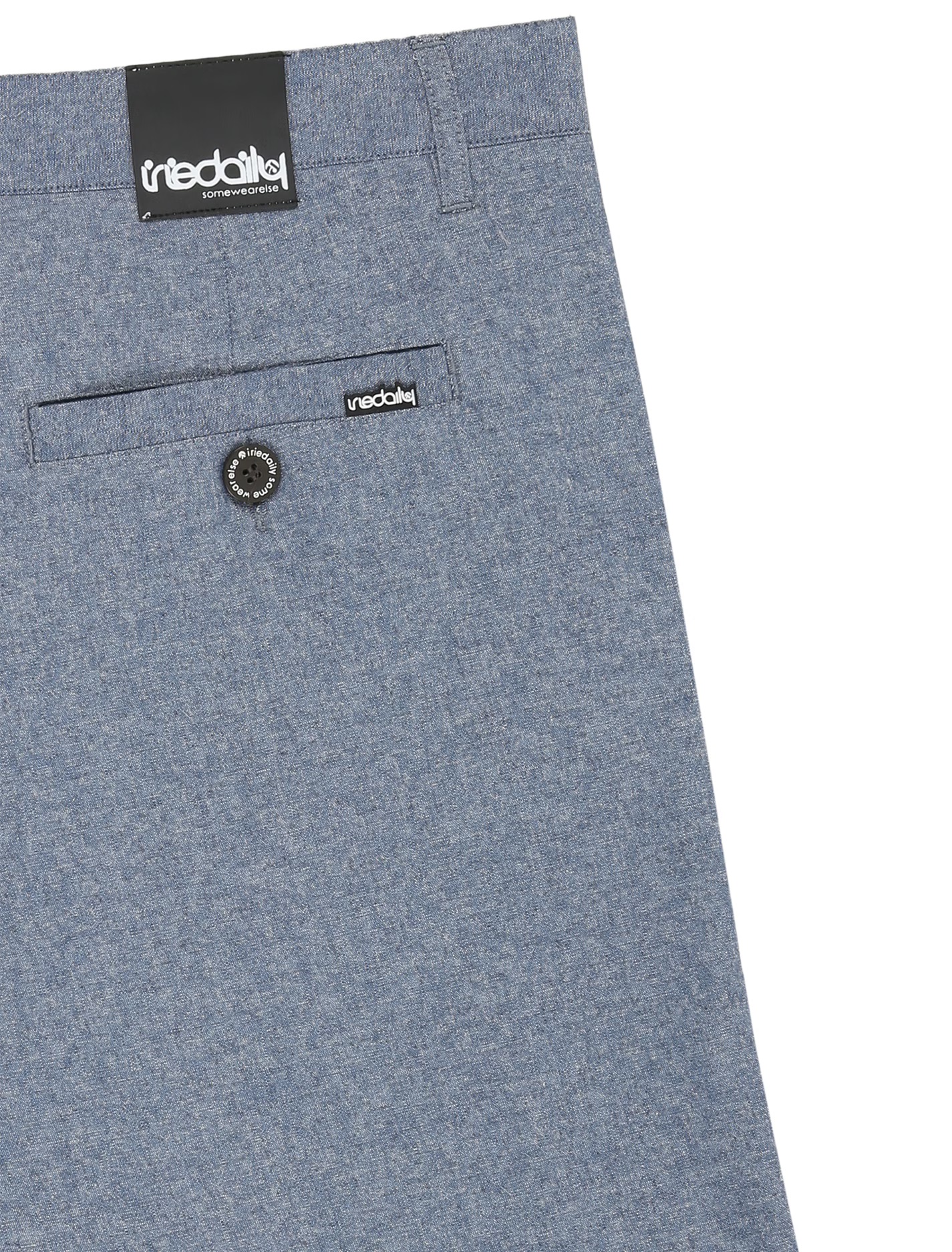 Iriedaily Golfer Chambray Short (Blue Mel.)