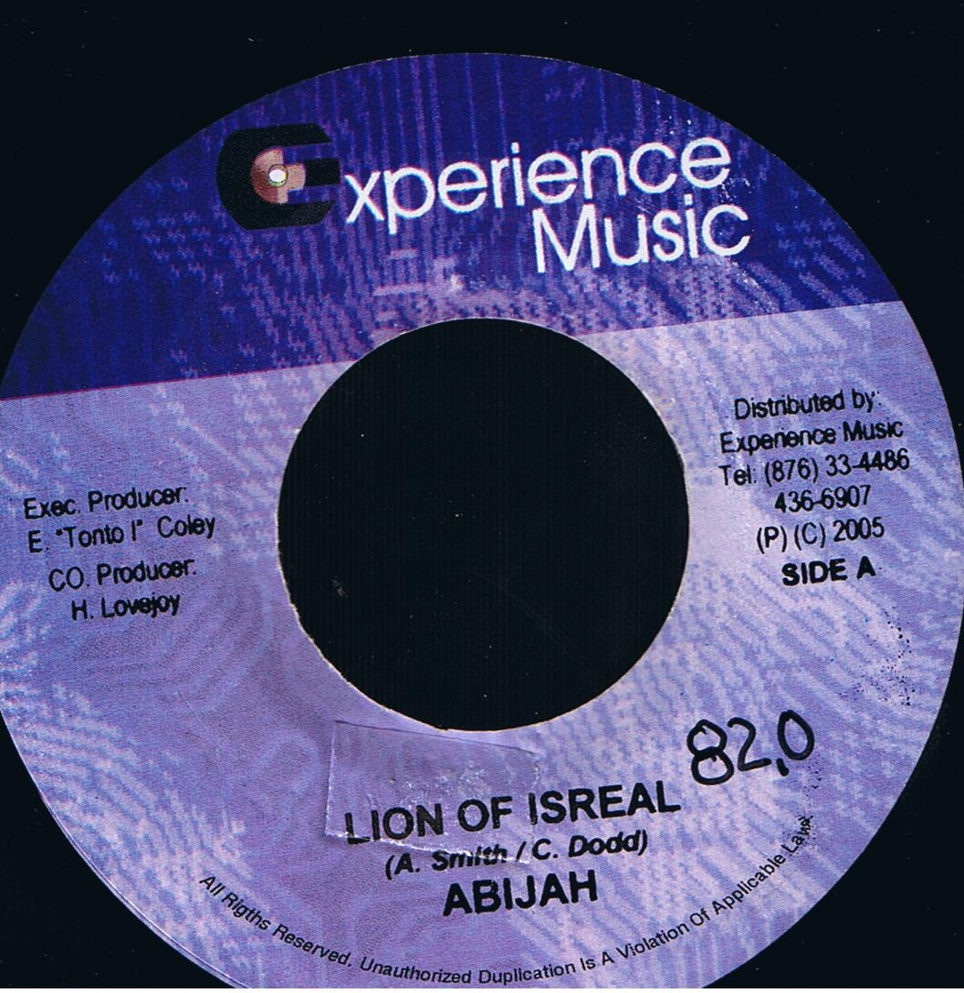 Abijah - Lion Of Israel / Tonto I - Jah Is Mine (7")