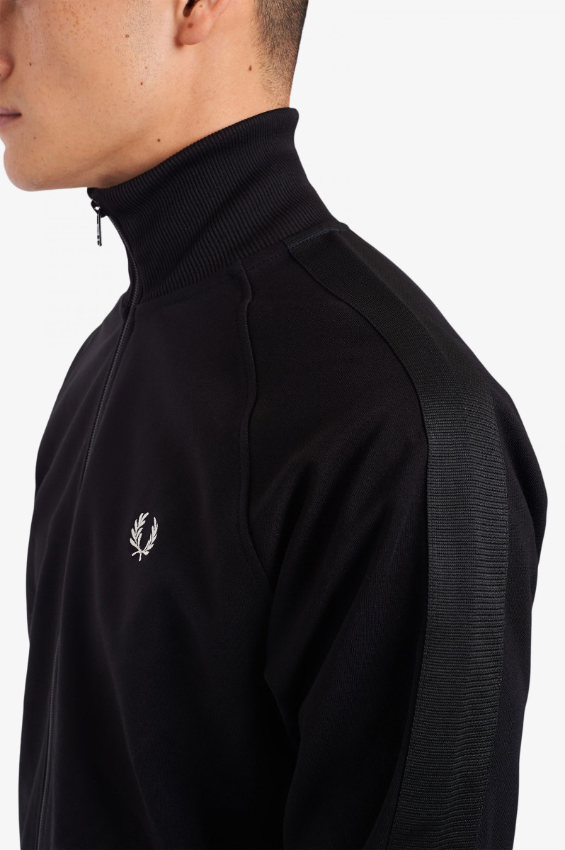 Fred Perry Trainingsjacke Tonal Tape Black J1521-XL