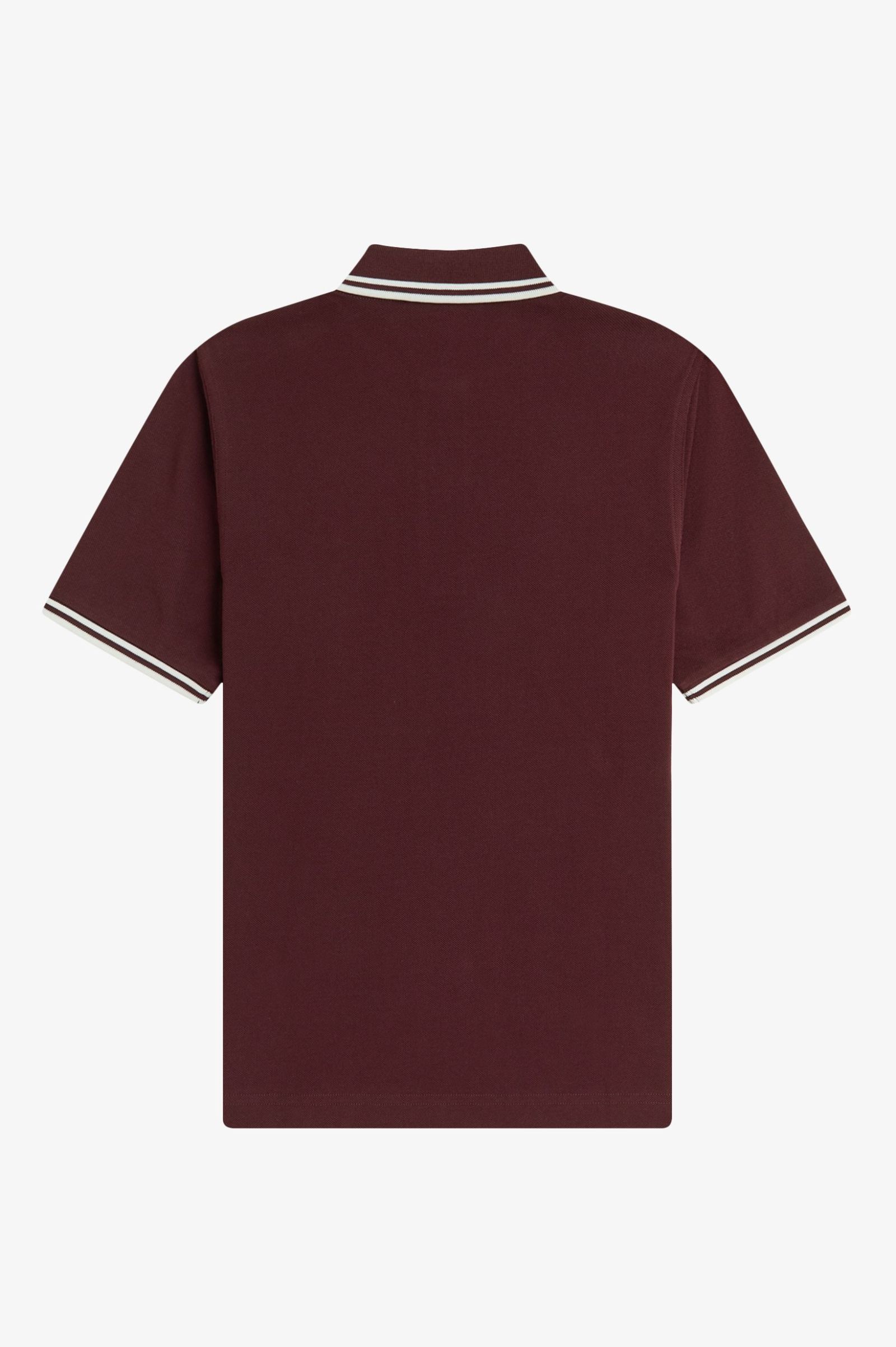 Fred Perry Damen Twin Tipped Polo Shirt (Oxblood)