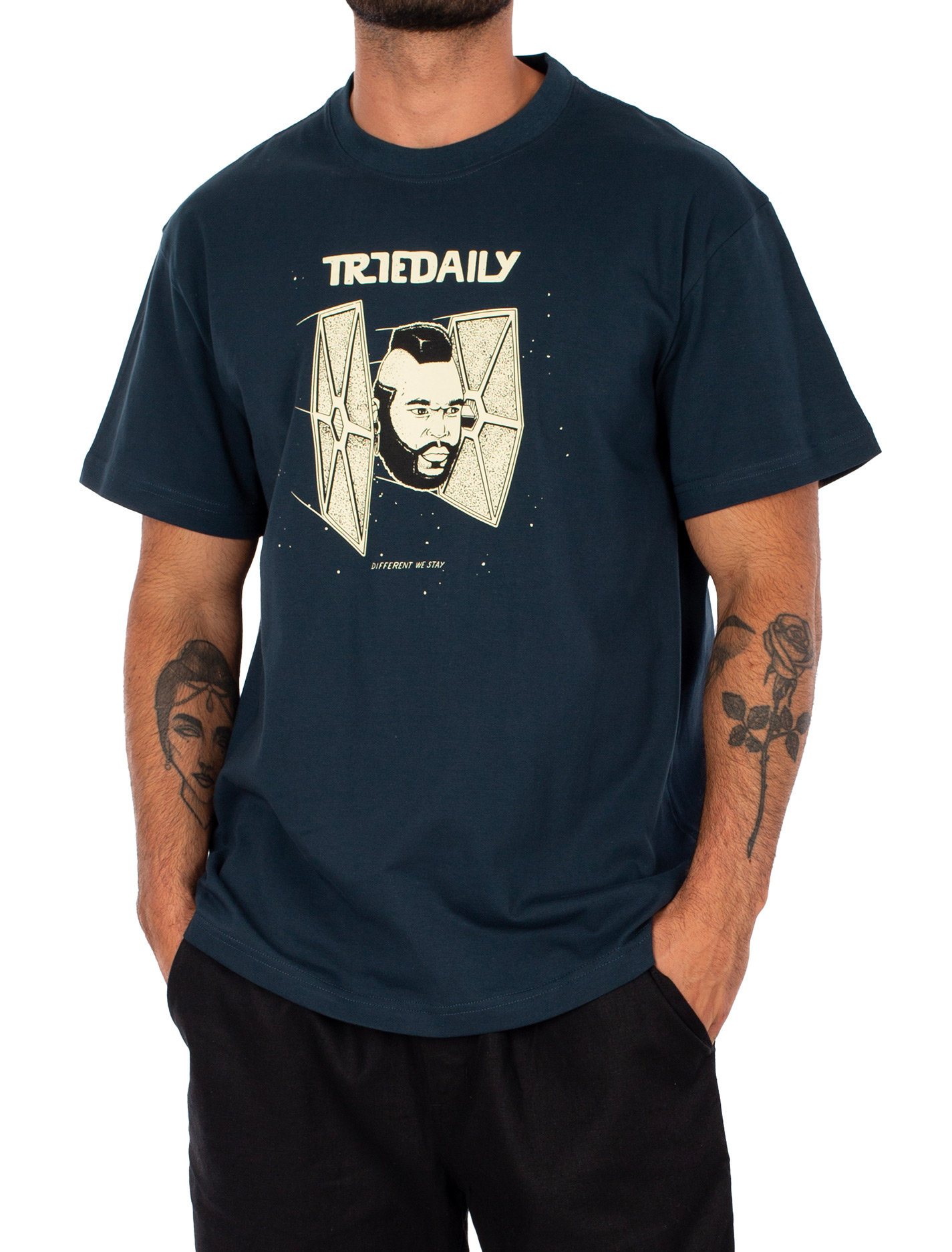 Iriedaily T Fighter Tee in Dark Orion