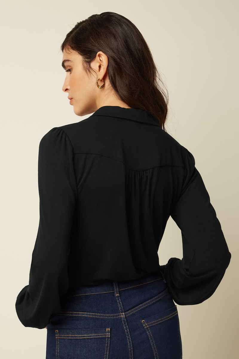 King Louie Carina Blouse Tulum (Black)