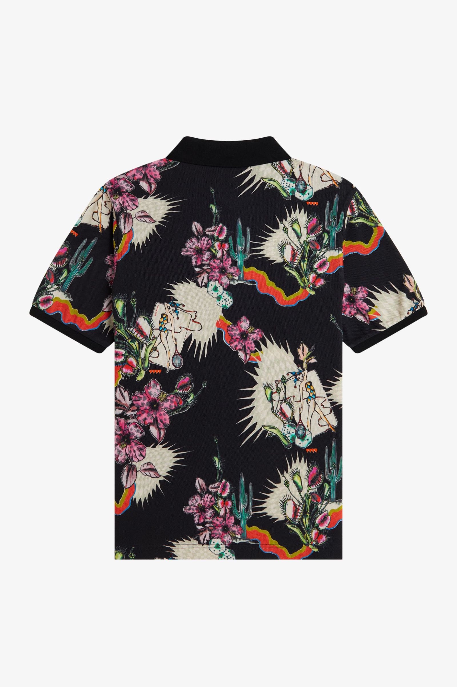Fred Perry Printed Shirt (Black)