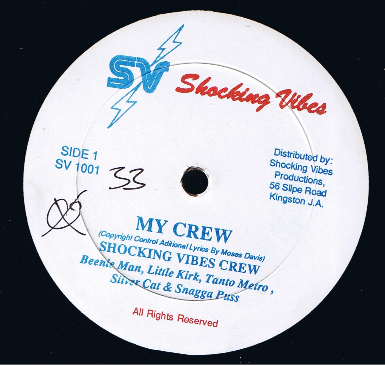 Shocking Vibes Crew(Beenie Man, Little Kirk, Tanto Metro, Silver Cat & Snagga Puss) - My Crew / Urban Remix / Version (12")