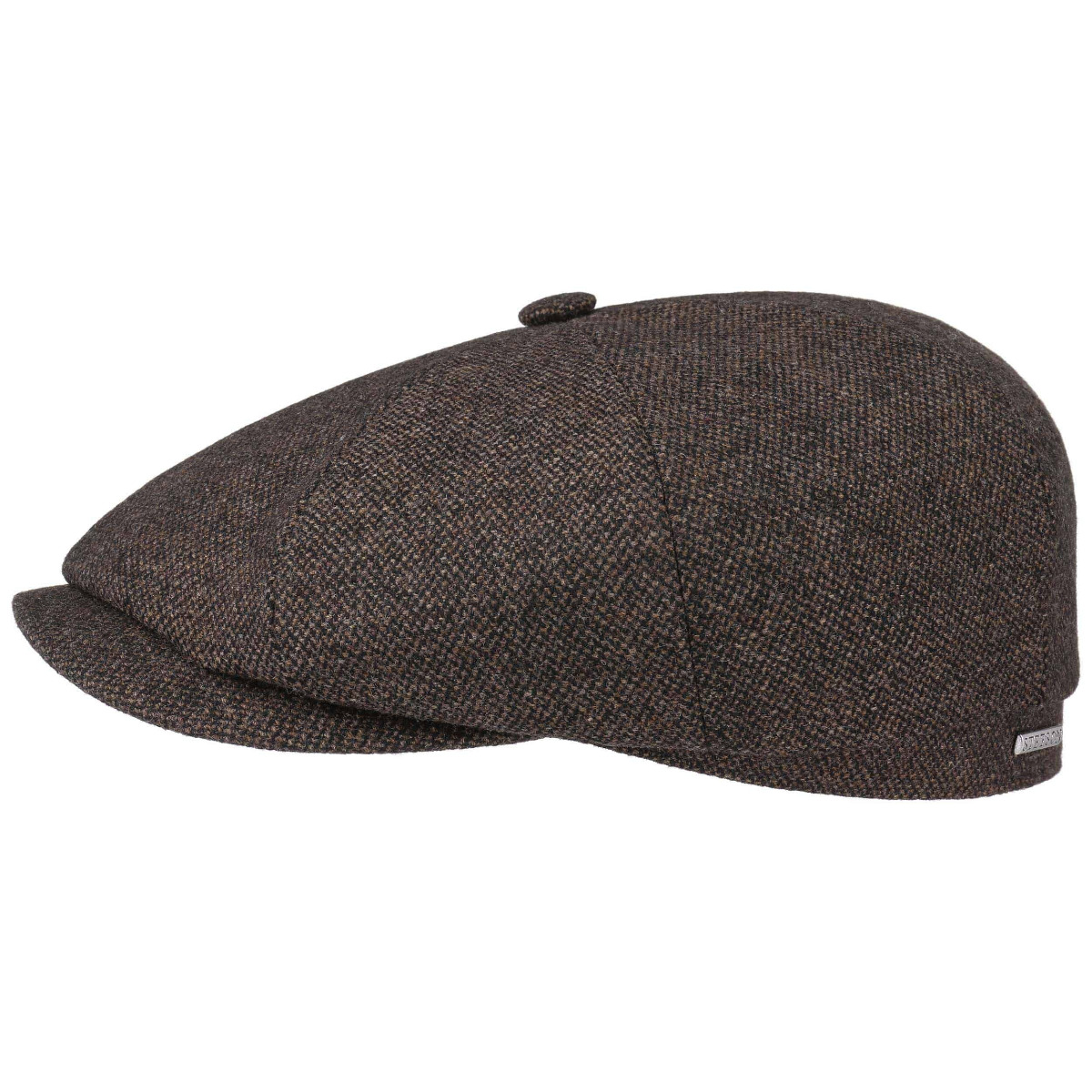 Stetson Hatteras Wool Mix Flat Cap brown-56