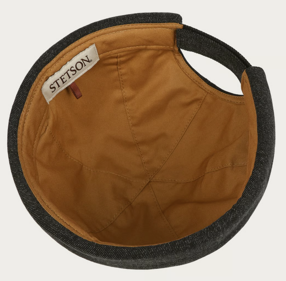Stetson Black Denim Docker Hat (Black)