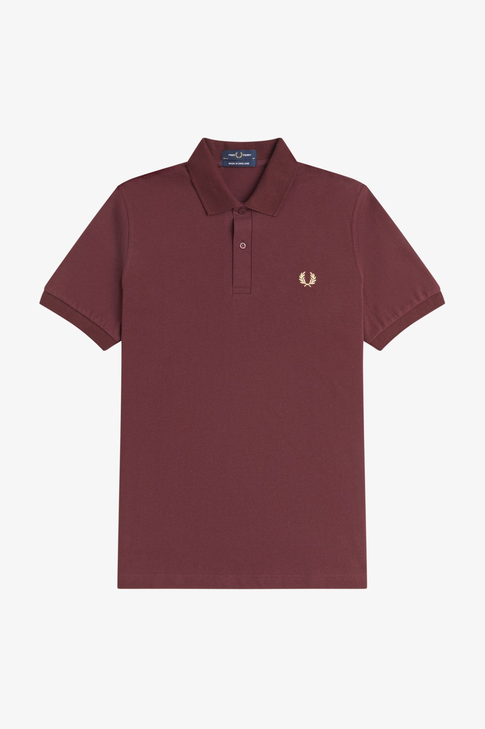 Fred Perry Made in England M3 Poloshirt (Oxblood/Champagne)