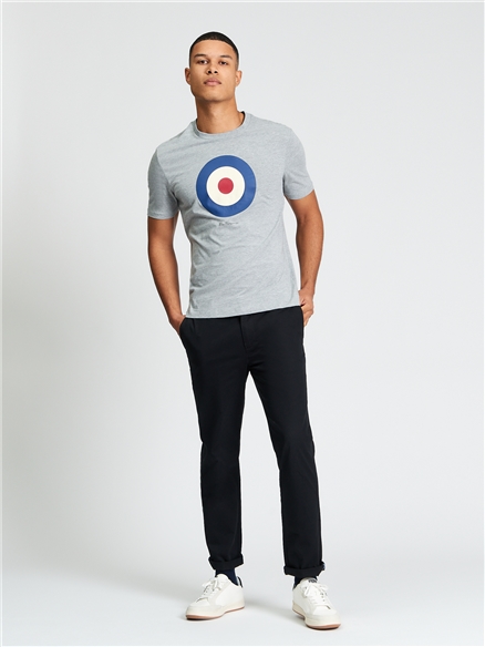 Ben Sherman Short Sleeve Target T-Shirt (Grey)