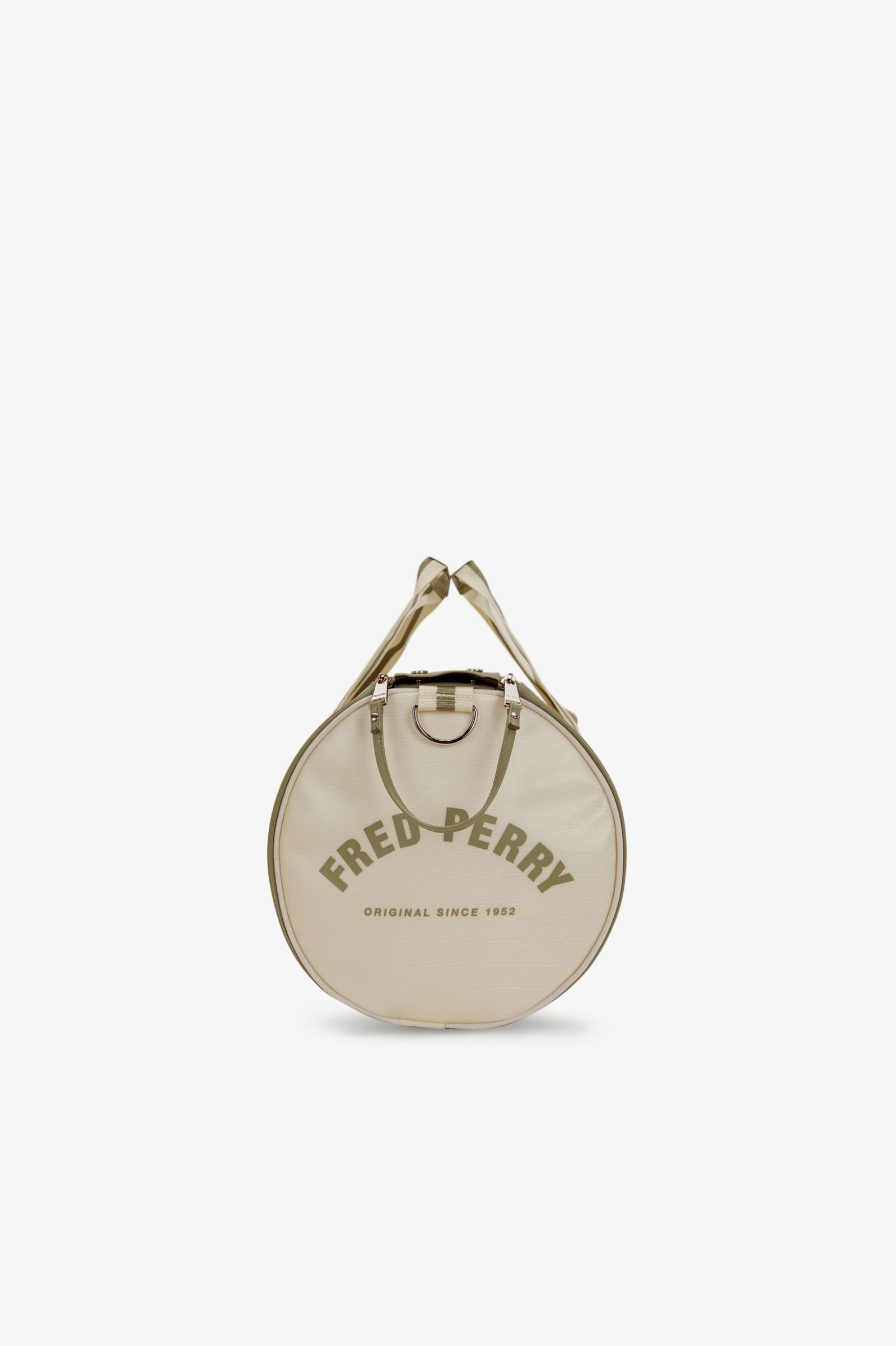 Fred Perry Classic Barrel Bag in Olive Mint