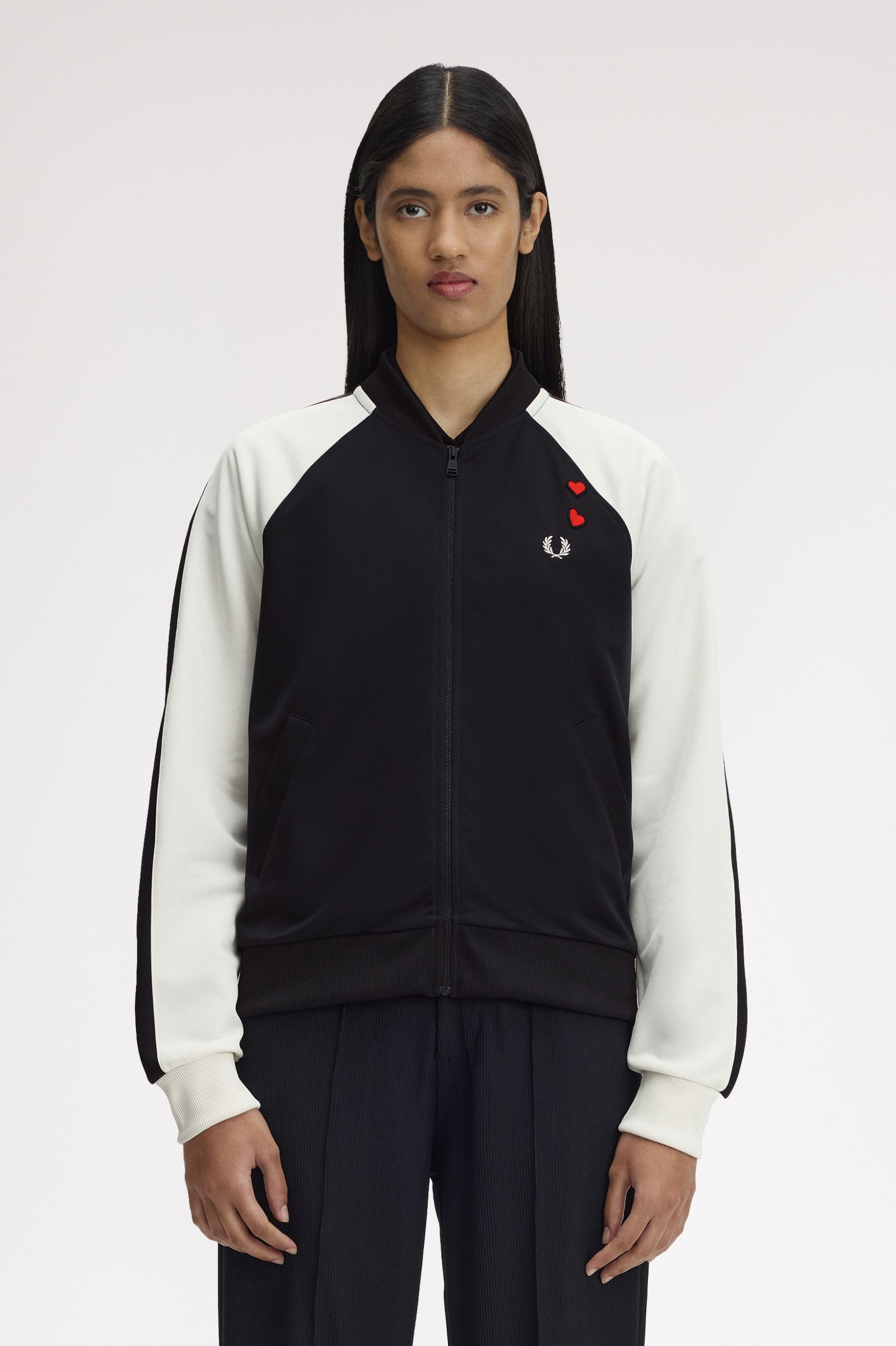 Fred Perry Amy Winehouse Laurel Wreath Bomber Jacket (Black)