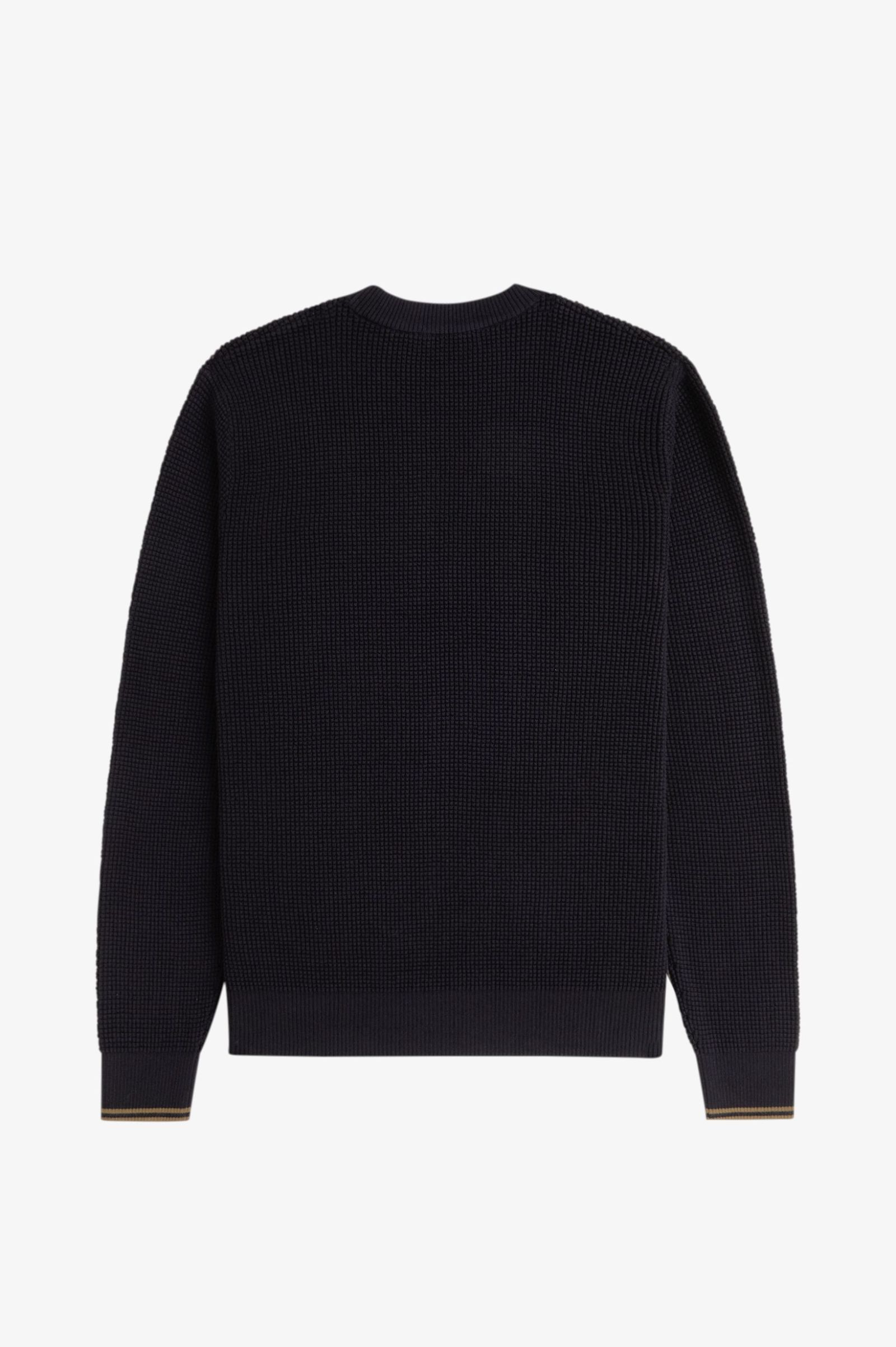 Fred Perry Waffle Stitch Jumper (Black)