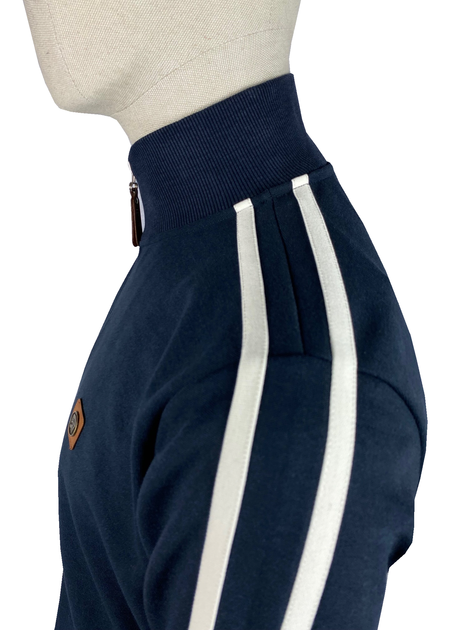 Trojan Twin Stripe Plain Track Top TR/8653 Navy