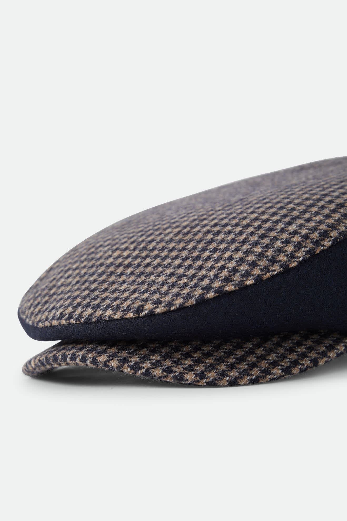 Brixton Hooligan Snap Cap (Navy/Sand Houndstooth)