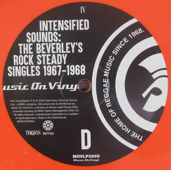 Various – Intensified Sounds: The Beverley's Rock Steady Singles 1967 - 1968 (DOLP)  
