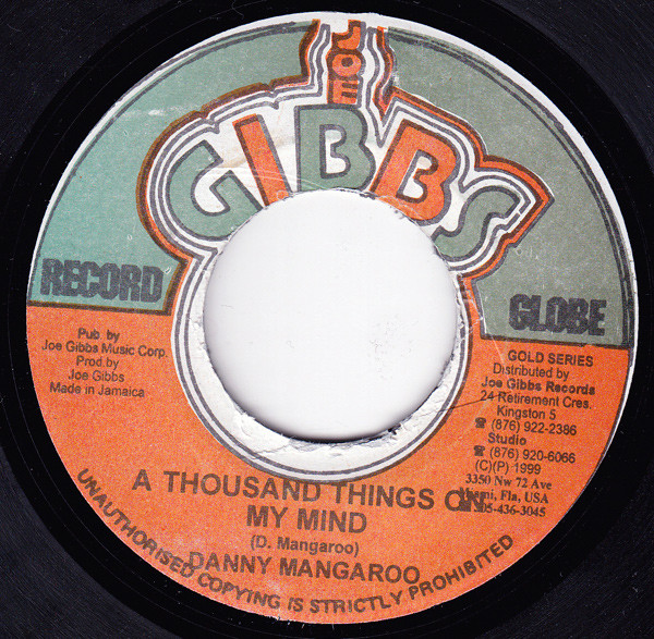 Danny Mangaroo - A Thousand Things On My Mind / Version (7")