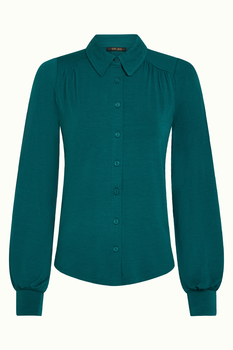King Louie Carina Blouse Tulum (Spruced Green)