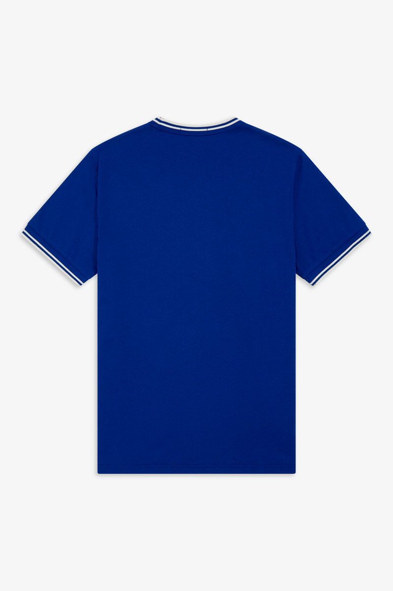 Fred Perry T-Shirt Doppelstreifen Blau M1588-S
